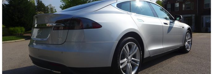 New Car Opticoat: Silver TESLA MODEL S 85